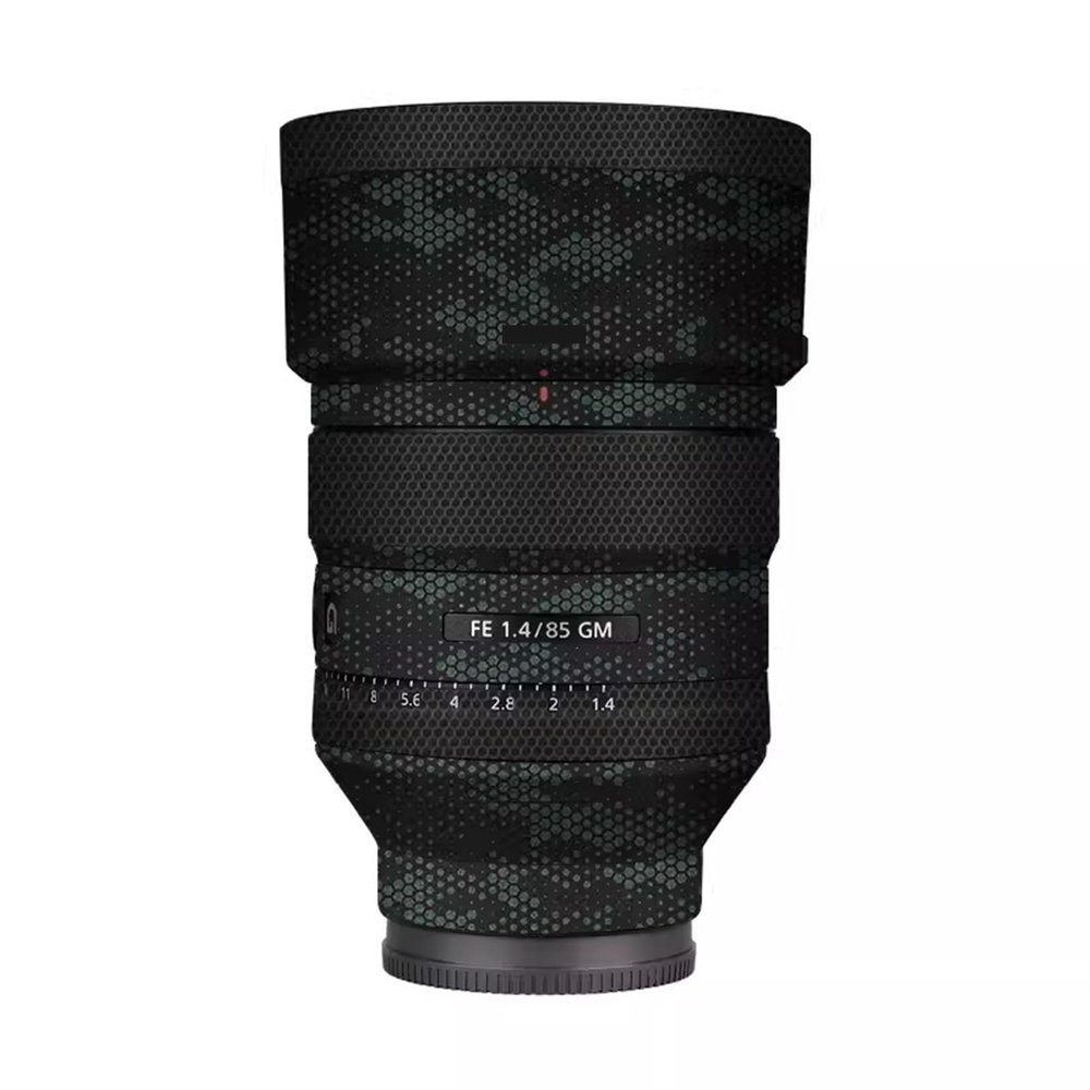 Anti-Scratch Camera Lens Sticker Coat for Sony FE 85mm F1.4 GM Vinyl Wrap Protective Film Body Protector Skin FE 1.4/85 GM 85 1.4(Mamba Green)