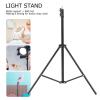 215cm Tripod Loop Light Stand with Metal Pillar ABS Nut, Stable Structure, Bending Exterior Black Painting is view 3