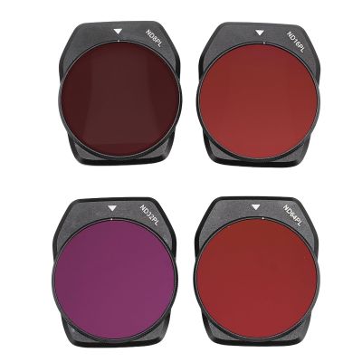 4pcs Drone Camera Filters,DPL Polarizing Filter Reduce Exposure Reflective ND8PL ND16PL ND32PL ND63PL Camera Filter Set for AIR3S Drone