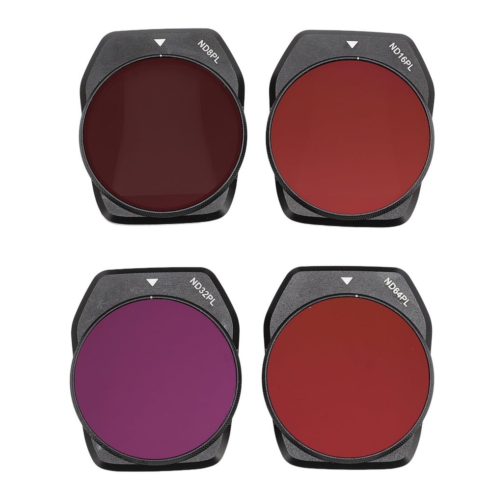4pcs Drone Camera Filters,DPL Polarizing Filter Reduce Exposure Reflective ND8PL ND16PL ND32PL ND63PL Camera Filter Set for AIR3S Drone