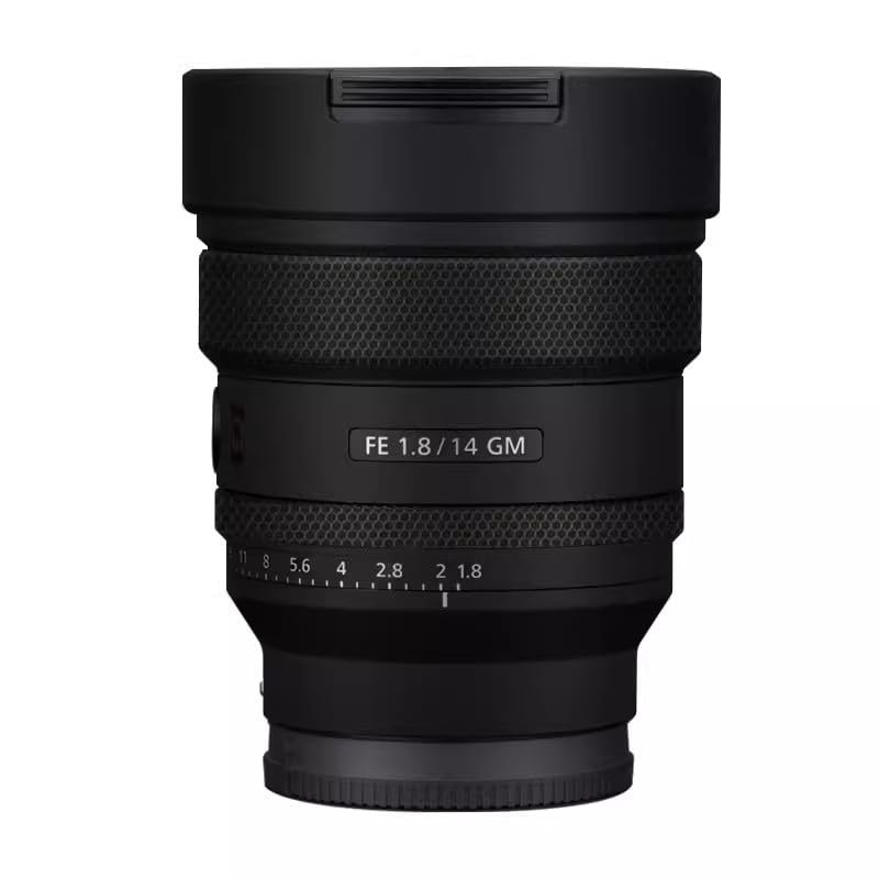 for Sony FE 14mm F1.8 GM Lens Skin Camera Vinly Wrap Flim Full Body Decorative Sticker Cover Decal FE 1.8/14 GM 14 1.8(Matte Black)