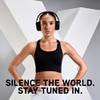 BlueAnt Pump X Wireless Over-Ear Headphones, Bluetooth, Powerful Bass, Active Noise Cancelling & Transparency Mode, Interchangeable Ear Cups, All-Day Comfort for Gym and Training, Black/Silver view 3