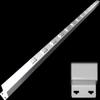 48" Hardwired Power Strip (NO Power Cord), 12 Vertical Tamper Resistant Outlets (NEMA 5-15R - NOT 20Amp), with Ears (with mounting tabs on Both Ends), USB, White view 1