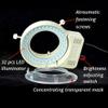 Lab Microscope Accessories Stereo Microscope Fluorescent Ring Light-Microscope USB LED Ring Light Brightness Adjustable Stereo Microscope Parts Ring Lamp for 58-65mm Interface(White) view 4