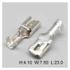 50 Pcs 6.3MM Automotive Female Brass Tinned Crimp Wire Terminal Auto Cable Connector Contacts Pins DJ624-D6.3B view 3