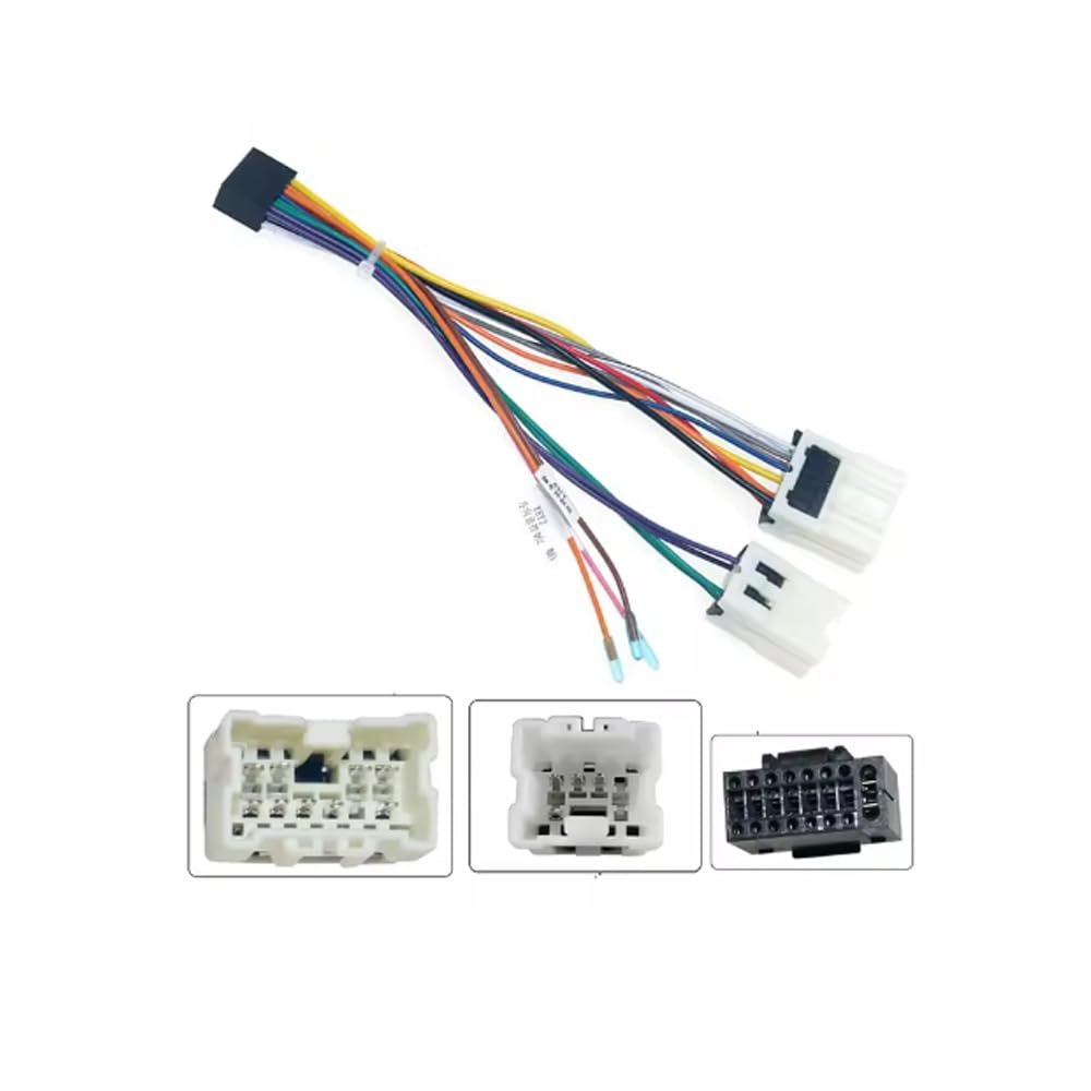 16PIN Car Radio Stereo Power Wiring Cable Harness Adapter Compatible for Nissan Frontier Xterra Quest Murano Altima Infiniti FX35-FX45 Audio Retrofit