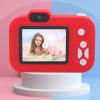 Digital Camera, 3MP 1080P HD Dual Lens Kids Camera with 8X Digital Zoom, 2 Inch Screen Cute Compact Small Camera with Photo Frames Filters Games for Daily Travel (Red) view 4
