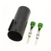 1 Set 2 Pin Female Male 6189-0156 Oil Pressure Switch Knock Cooling Fluid Connector(Male) view 1