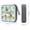 JKLPOMN CD/DVD Storage Case,Chihuahua Dog Pineappleprinted 40 Capacity CD Binder DVD Storage Holder with Zippers,CD Box, DVD Box Storage Rack, CD Wallet view 2