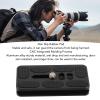 38mm Arca Quick Release Plate with Standard 1/4in Thread, Non Slip Rubber Pads, Suitable for Cameras, Tripods and Photography Equipment, Aluminum Alloy Construction view 3
