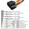 16PIN Car Radio Stereo Power Wiring Cable Harness Adapter Compatible for Mitsubishi Pajero Sport 2006- for Mitsubishi Pajero 3 V73 2004-2011 view 2
