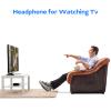 100SEASHELL Wired Headphones Extra Long Cord Earbuds Without Mic Long Cord Length Tv Earphones with Volume Control (Black 9.8FT) view 3