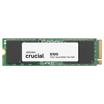 Crucial E100 1TB M.2 NVMe PCIe Gen4 Internal SSD, Up to 5,000MB/s, Laptop & Desktop Compatible - CT1000E100SSD8