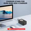 Silicone Charger Protector Cover for Oura Ring 4 Charger,Case Cover Compatible with Oura Ring Charger Size 4/5/6/7/8/9/10/11/12/13/14/15, Shockproof Case for Oura Ring Charger,Only Case (Black) view 2