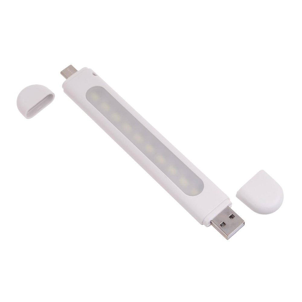 ZIRANU Small USB LED Light with USB Or Type C Compatibility Power 2W with 10 Led Beads