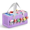 Seracle Carrying Case Travel Felt Bag Compatible with Toniebox 1/2 Audio Player Starter Set and Tonies Figurine (Lilac) view 1
