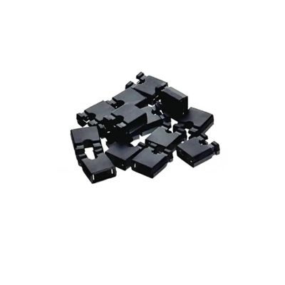 100pcs Pin Header Jumper Blocks Connector 2.54 Mm Fit Compatible CD/DVD Drive Motherboard And/or Expansion Car(Black)