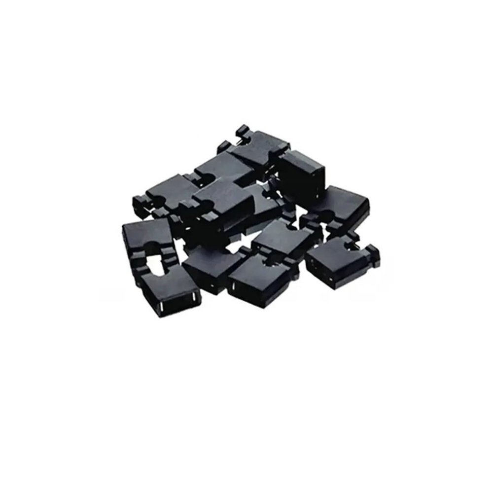 100pcs Pin Header Jumper Blocks Connector 2.54 Mm Fit Compatible CD/DVD Drive Motherboard And/or Expansion Car(Black)