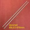 UIAHNE Suitable for KLV-60EX640 KDL-60R550A KDL-60R555A 60LE635 60LE640U L60LE751 JE600D3GV2AY JE600D3LB4N Compatible Strips(KIT 2PCS for 1 TV) view 2
