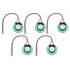 eMagTech 5Pcs Mini Speaker Toy Magnetic Speaker Internal Replacement Speaker 8 Ohm 0.5W for DIY Electronics Games 26mm Cable Length 100mm Green view 1