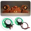 eMagTech 5Pcs Mini Speaker Toy Magnetic Speaker Internal Replacement Speaker 8 Ohm 0.5W for DIY Electronics Games 26mm Cable Length 100mm Green view 2