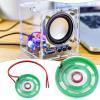eMagTech 5Pcs Mini Speaker Toy Magnetic Speaker Internal Replacement Speaker 8 Ohm 0.5W for DIY Electronics Games 26mm Cable Length 100mm Green view 3