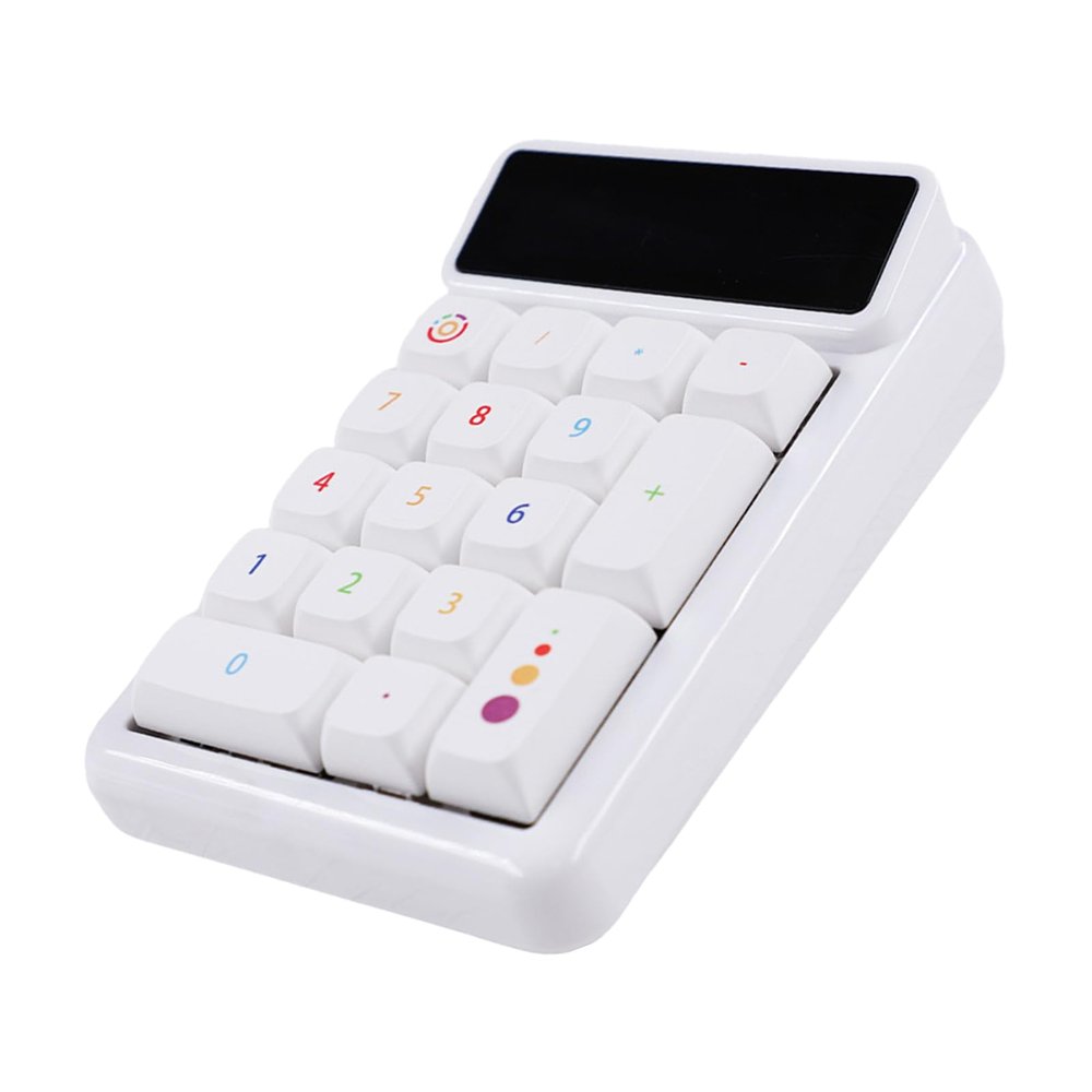 QERPON KM17 Mechanical Numeric Keypad 17Keys Numpad Keyboard Calculator Efficient Data Entry, Hot Swappable for Computers