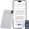 AI Voice Recorder - Voice Recorder w/No Fee for Transcribe & AI Summarize by ChatGPT, APP & Web Control, 121 Languages, 64GB Memory, Wireless Charging,Digital Voice Recorder for Meetings/Calls Silver view 1