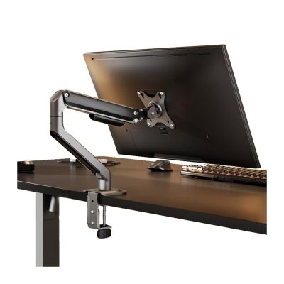 CAOJLjiaxiang-2012 Monitor Arm Single Monitor Mount - Single Monitor Arm Desk Mount, Fully Adjustable Mechanical Spring Monitor Arm with VESA Mount, Fits 17-32" Screens Within 19.8 lbs Monitor Mount
