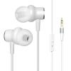 100SEASHELL Wired Headphones Extra Long Cord Earbuds Without Mic Long Cord Length Tv Earphones with Volume Control (White 6.5FT) view 1