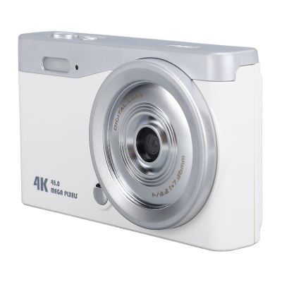 KIMISS Digital Camera HD 2.8 Inch Digital Camera for Vlogging and Traveling (White)
