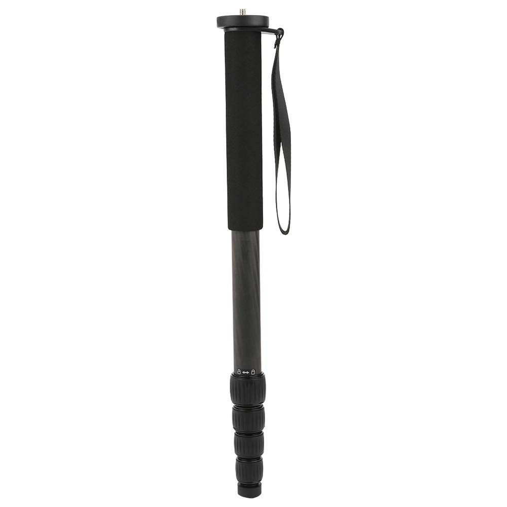C 333 Carbon Fiber Monopod, DSLR Camera Telescopic Tripod, Portable and Lightweight, Quick Locking System, Foam Handle for Comfort, 5 Section Foldable to 45cm, Extends to 165cm