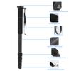 C 333 Carbon Fiber Monopod, DSLR Camera Telescopic Tripod, Portable and Lightweight, Quick Locking System, Foam Handle for Comfort, 5 Section Foldable to 45cm, Extends to 165cm view 2