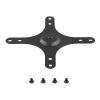 ANZOAT Portable Monitor Mounting Bracket Plate VESA 1/4 Inch Screw Hole to 100X100mm 75X75mm, M4 Screw Set Wall Mount Holder view 1