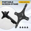 ANZOAT Portable Monitor Mounting Bracket Plate VESA 1/4 Inch Screw Hole to 100X100mm 75X75mm, M4 Screw Set Wall Mount Holder view 2
