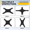 ANZOAT Portable Monitor Mounting Bracket Plate VESA 1/4 Inch Screw Hole to 100X100mm 75X75mm, M4 Screw Set Wall Mount Holder view 3