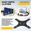 ANZOAT Portable Monitor Mounting Bracket Plate VESA 1/4 Inch Screw Hole to 100X100mm 75X75mm, M4 Screw Set Wall Mount Holder view 4