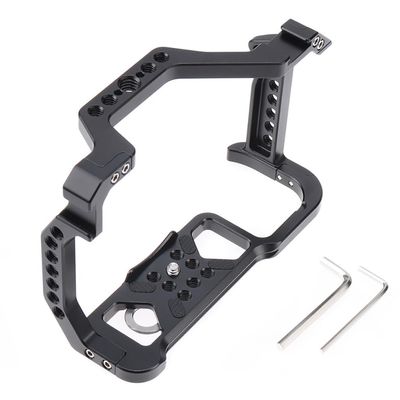 FEICHAO EOS R5 Mark II Camera Cage Aluminum Alloy Camera Rig with Cold Shoe Protective Frame Compatible with EOS R5II, EOS R6II, EOS R5, EOS R6, EOS R5C Camera