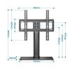 ANZOAT Monitor Stand Adjustable Vesa 100mm-600mm 40kg 32-55 Monitor Tablet Free Standing Profile Desk Mount view 2