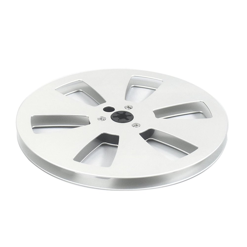 hokojix Aluminum Alloy 1/4inch 7inch Empty Reel for Reel to Reel Tape Recorders 6 Hole Reel for Open Reel Sound Deck