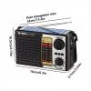ikaufen Solar Portable FM/AM SW Radio Digital Bluetooth Speaker MP3 Player Rechargeable Comes with a Flashlight and Wrist Strap view 2