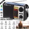 ikaufen Solar Portable FM/AM SW Radio Digital Bluetooth Speaker MP3 Player Rechargeable Comes with a Flashlight and Wrist Strap view 3