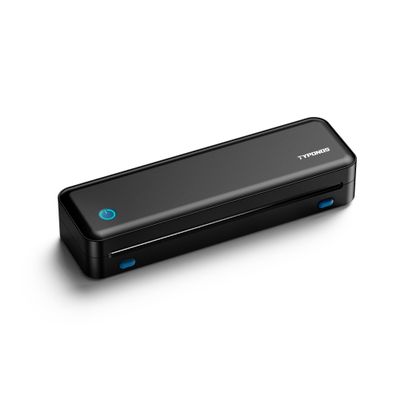 TYPONOS Portable Printers Wireless for Travel, D820 Thermal Printer Support Sizes from 8.5" x 11" to 2" Width, Inkless Printer Suitable for Smartphone & PC for Home Use (Light Black)