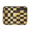 Laptop Sleeve Case 13-14 Inch Soft Laptop Sleeves Checker Metal Vintage Gold Travel Laptop Bag Handbag for Work Travel case para Laptop Medium view 1