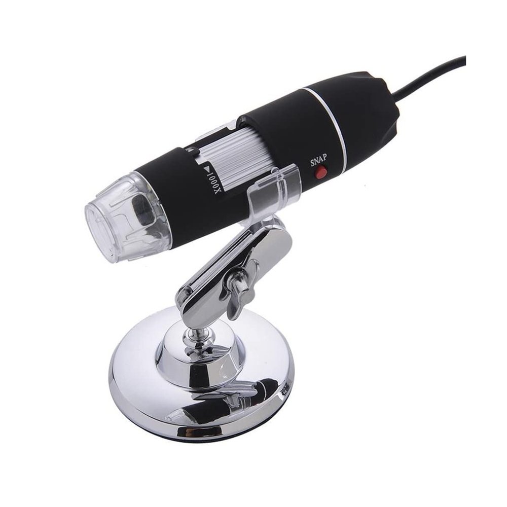 Lab Microscope Accessories 1600X /1000X/500X Mega Pixels 8 LED Digital USB Microscope USB Camera(As Phone B3 1000X)