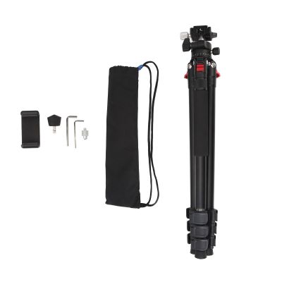 1335mm Height Adjustable Camera Tripod, Lightweight Aluminum Alloy, Detachable Monopod, 360 Ball Head, Quick Release, 8KG Load Bearing, for Travel and Outdoor Photography