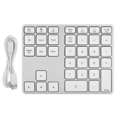 flexman BT3.0 Numeric Keyboard, 150H Working Time Ultra Thin Portable Number Pad Rechargeable Numeric Keypad Numpad 26 Keys, Financial Accounting Numeric Pad