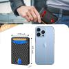 SMART CC Men Wallet with Tracker Slim Pop Up Card Holder 6-7 Cards, Work with Apple Findy(iOS only), Wallet Tracker with Money Clip(Black&Orange iOS only) view 4