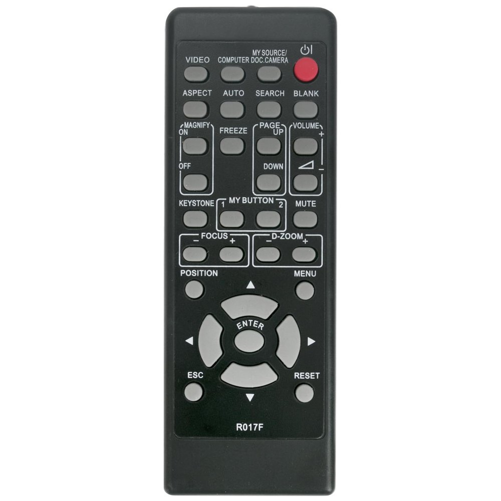 Allimity R017F Replacement Remote Replacement for Hitachi LED Projector R016F CP-EX250 CP-A302WN CP-AW2519N CP-EX251N CP-AW312WN CP-D27WN CP-D32WN CP-DW25WN CP-EW250N CP-X3021WN