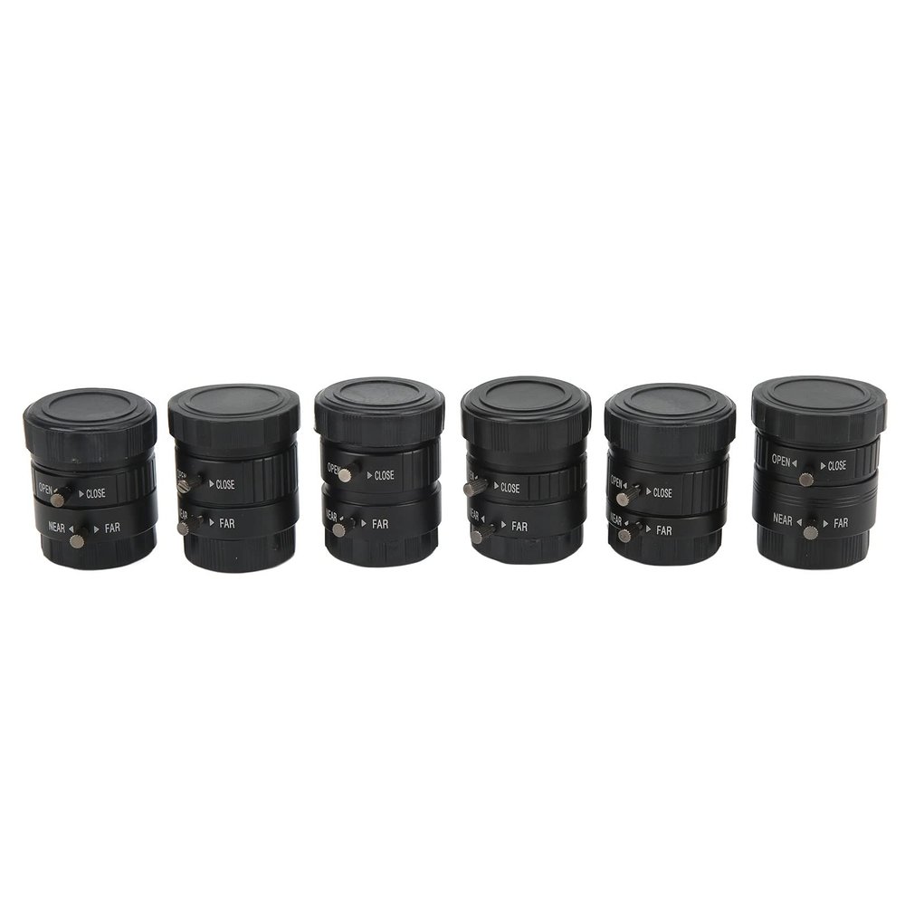 6pcs 3MP CS Mount Lens Kit, Manual Aperture, Length 4 25mm, for Digital Camera, DIY Development and Home Security System
